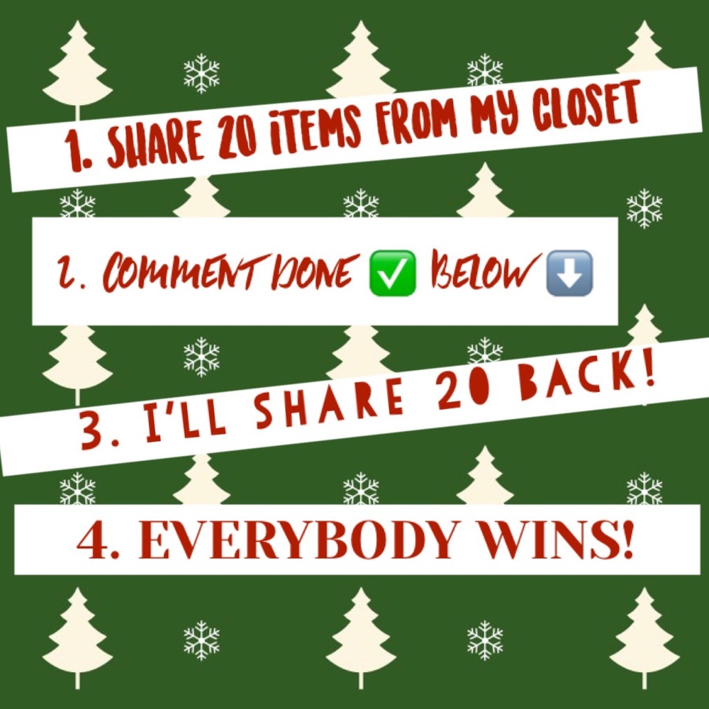 Share 20 of mine, I’ll share 20 of yours‼️